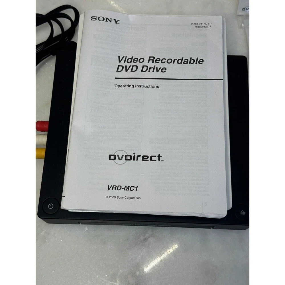Sony DVDIRECT Video Recordable DVD Drive No. VRD-MC1